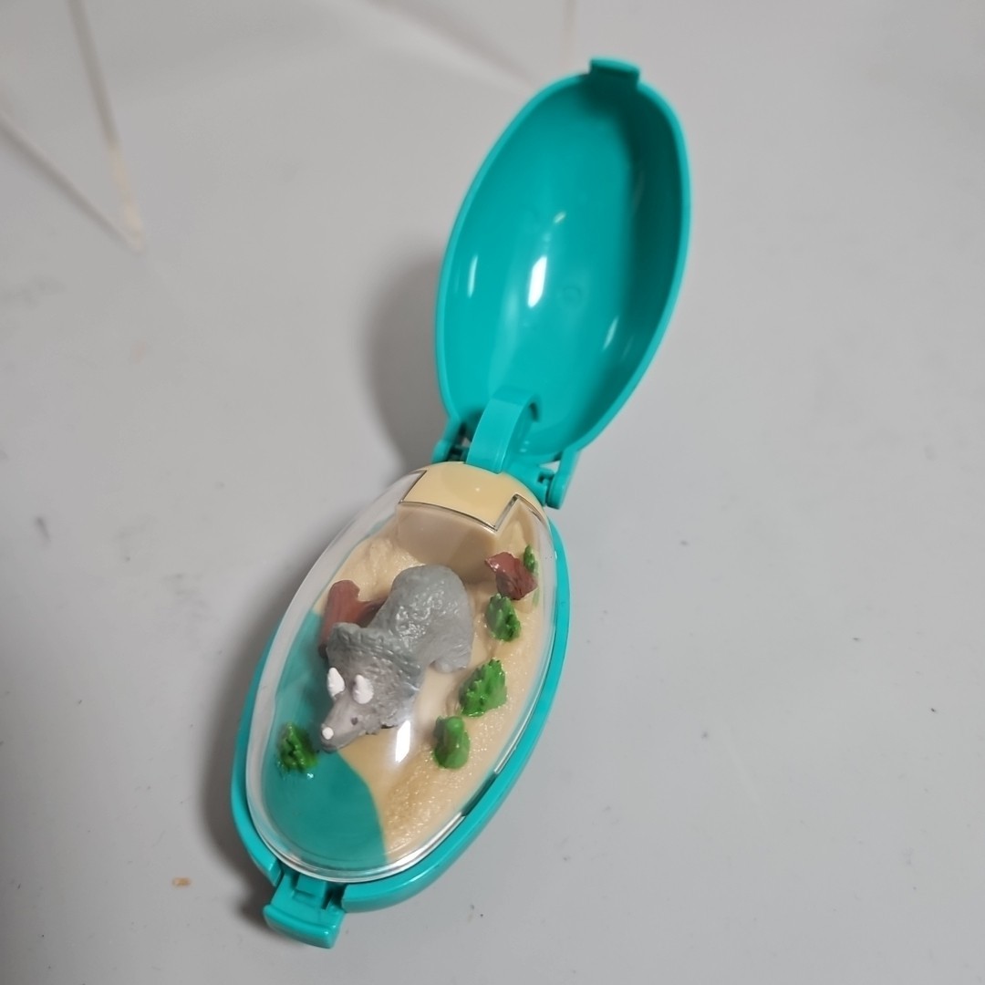 Vintage 1993 Takara My Pet Dino Triceratops Dinosaur Keychain Toy