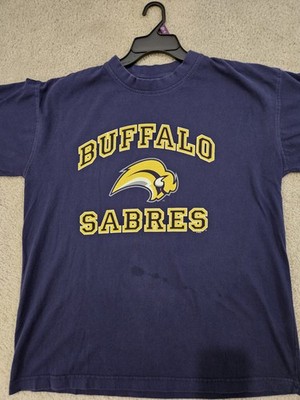 Vintage Buffalo Sabers Shirt Men's Large Blue 90s NHL Hockey