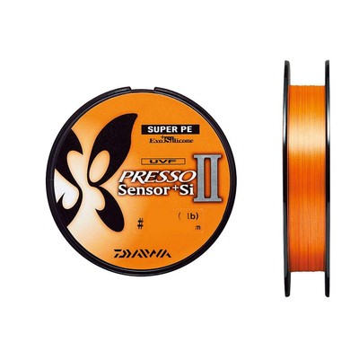 DAIWA PE Line UVF Presso Sensor 2+Si No. 0.2 150m Orange (with color marking)