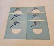 45 RPM 7" RECORD SLEEVES CO. SLEEVE 6 PACK SEE PHOTOS EPIC Records SLV364 