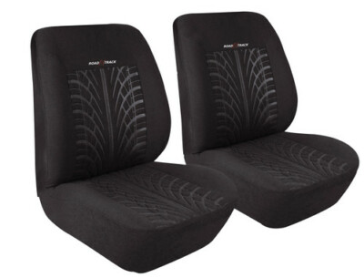 SITZBEZÜGE SET SAITENBEZÜGE VORNE + HINTEN FÜR AUTOS SCHWARZ UNIVERSAL