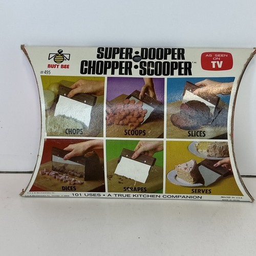 Vintage As Seen On TV Super Dooper Chopper Scooper Busy Bee #495 Kitchen Utensil - Picture 4 of 8