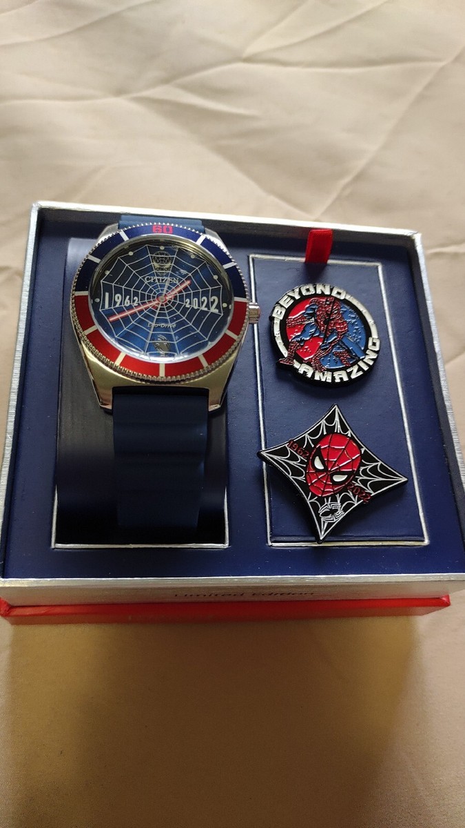 Citizen Spider-Man Limited (1158/1962made) AW2050-49W New In