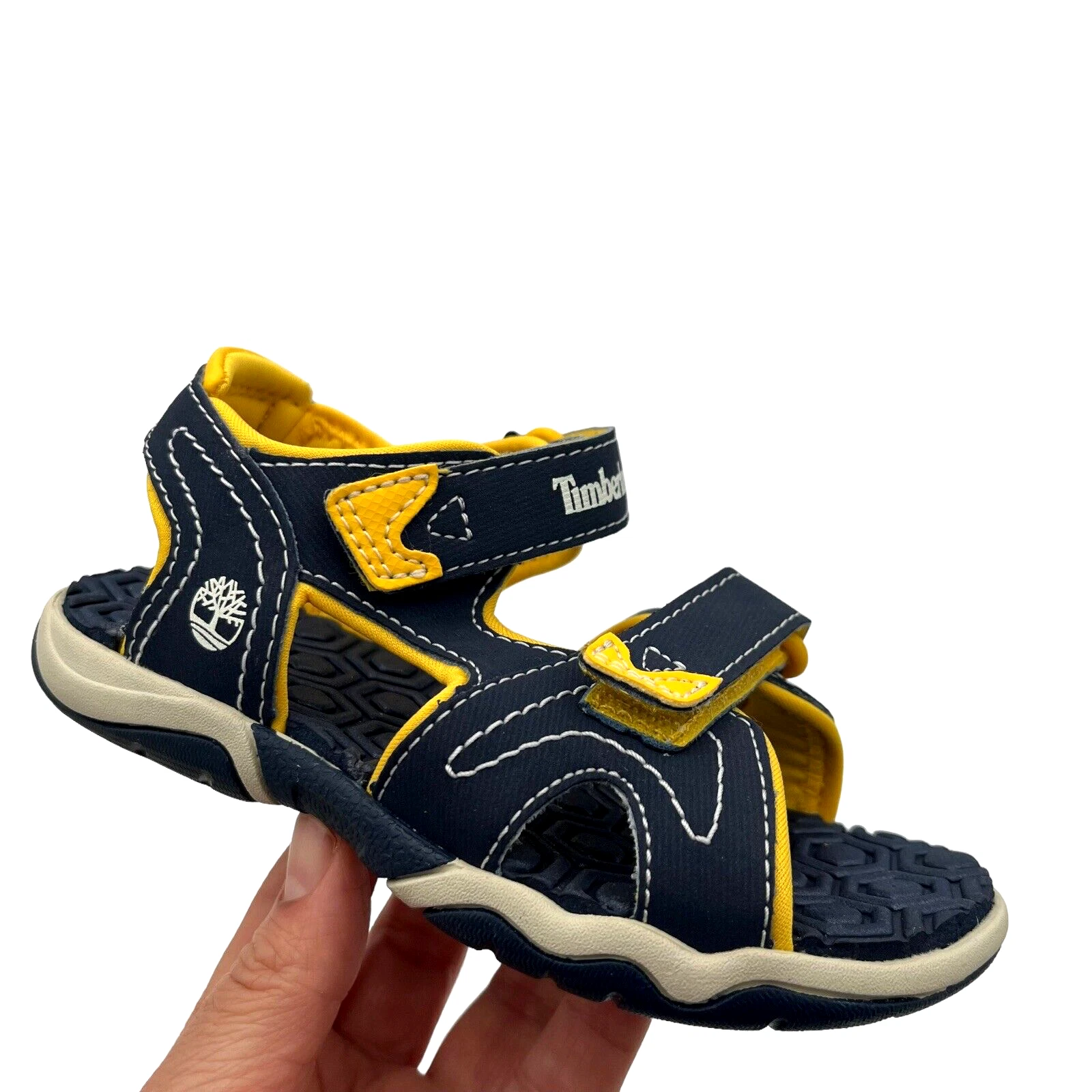 Sandalo sportivo da esterno Timberland Adventure bambino taglia 9 blu navy giallo