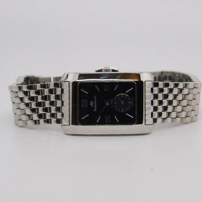 Versailles 1064 Silver Tone Quartz Analog Women's Watch Sz. 7 1/2'' New Battery
