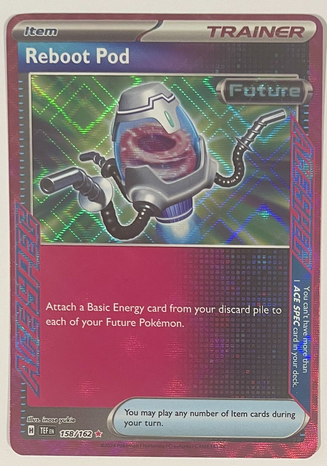 Temporal Forces  Reboot Pod 158/162 Ace Spec SV Pokemon English Near Mint