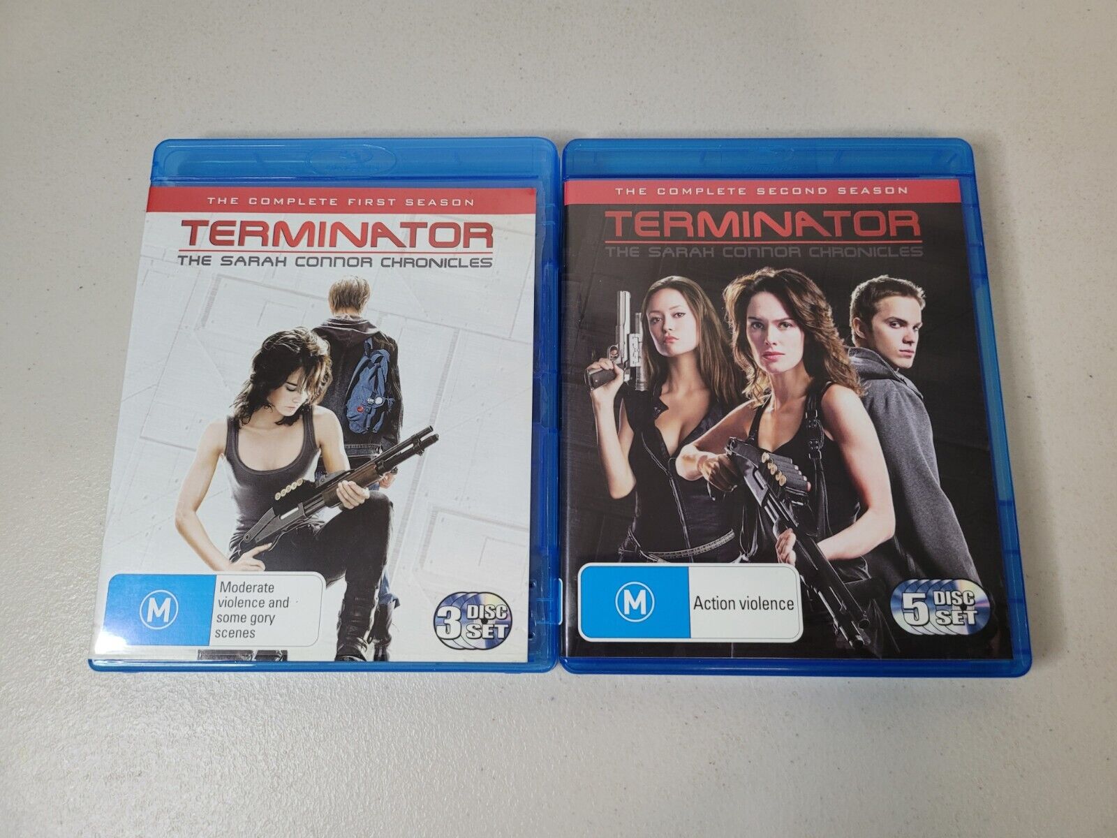 Terminator The Sarah Connor Chronicles Complete Serie Season 1 & 2 Blu ...