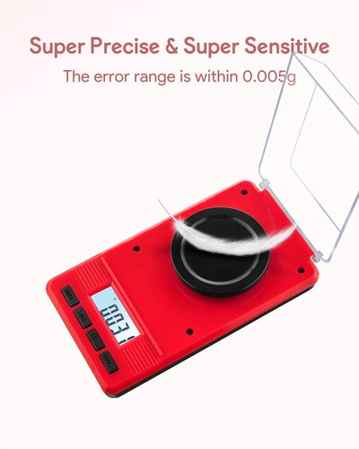 Portable 50g Digital Milligram Scale with Calibration Weights & Wind-Shelter - Picture 4 of 9