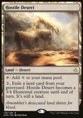 Magic the Gathering MTG Hostile Desert (178) Hour of Devastation   LP