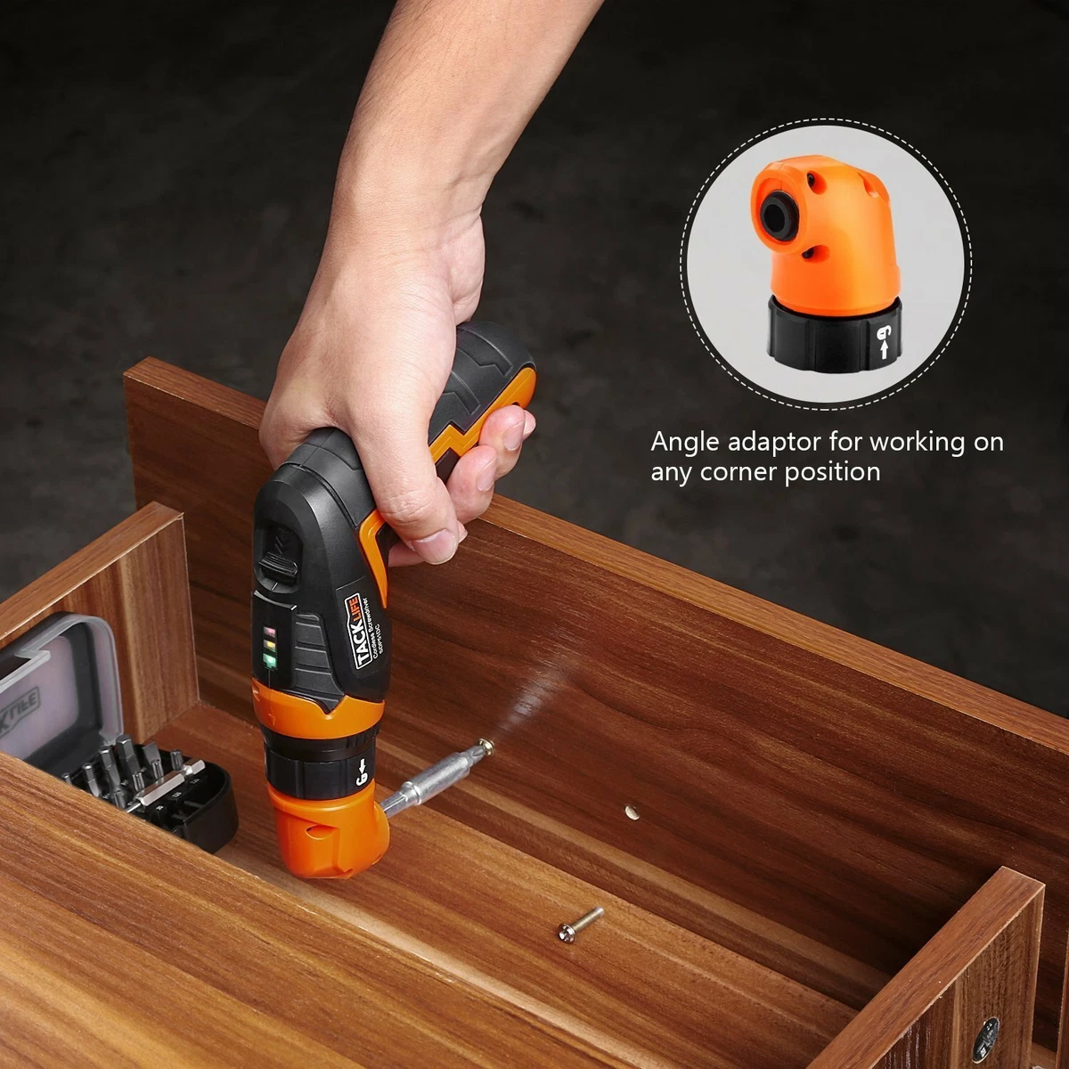 TACKLIFE SDP51DC Cordless Rechargeable Screwdriver 3.6 Volt