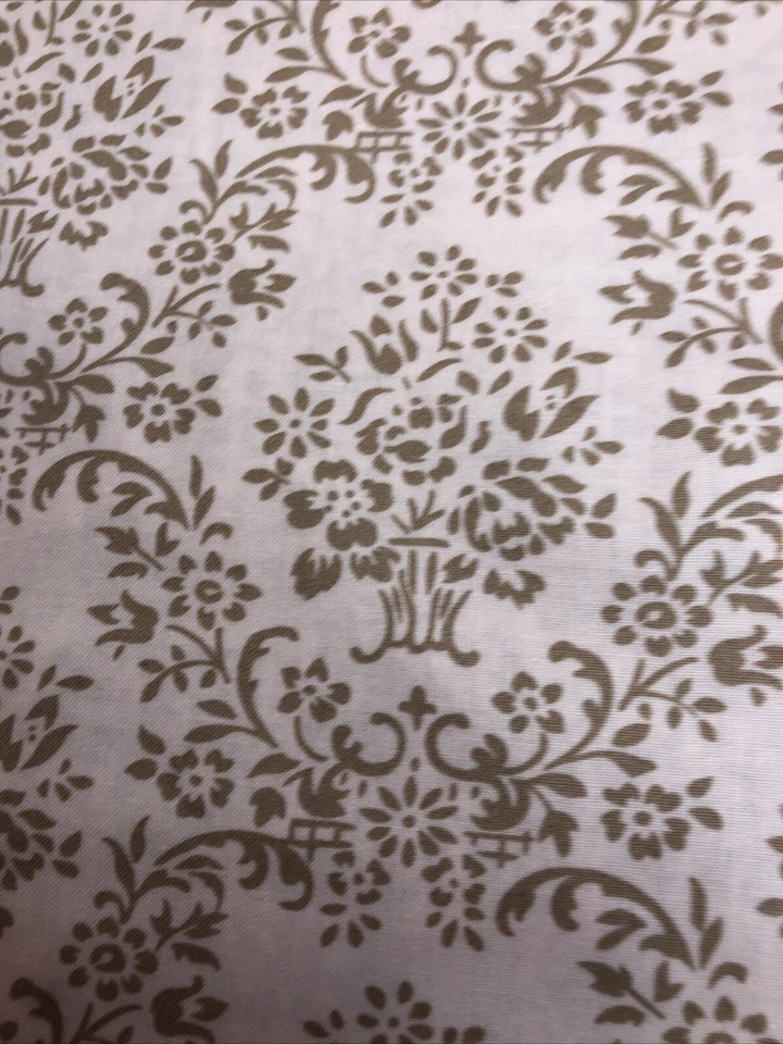 Papel pintado Westminster Fibers #AT14 tela rosa/tostada de Annette Tatum 2007 2 yardas Foto 2 de 4