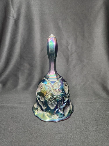 Fenton Bell Strawberry Pattern Carnival Glass