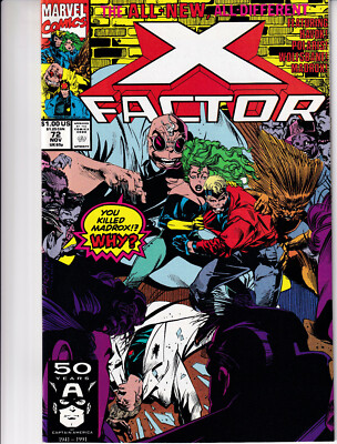 X-FACTOR Vol. 1 # 72 November 1991 MARVEL Comics - Strong Guy