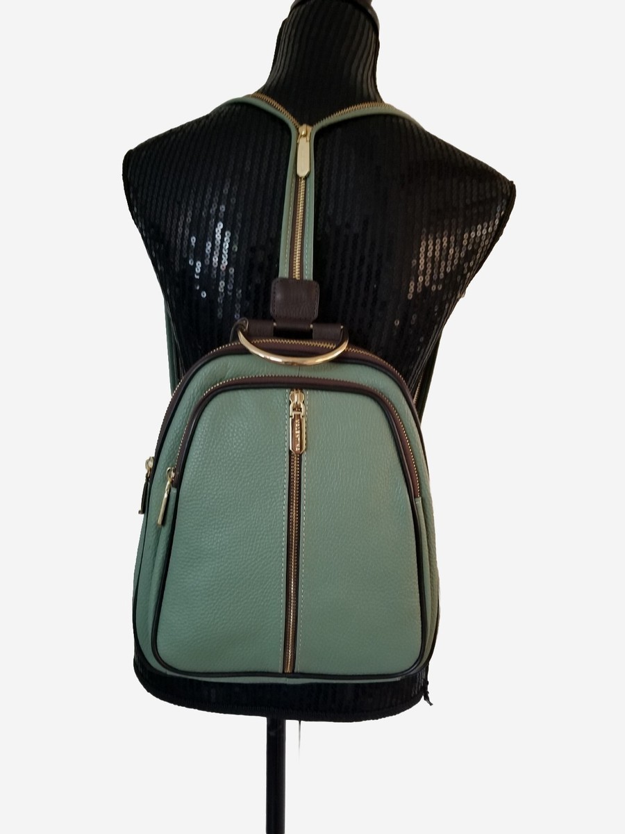 NWT 🇮🇹 Valentina Italian Leather Sling Backpack/Shoulder Bag