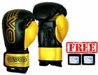 EVO Maya Leather Boxing gloves MMA Sparring GEL Punch Bag Martial Arts Muay Thai