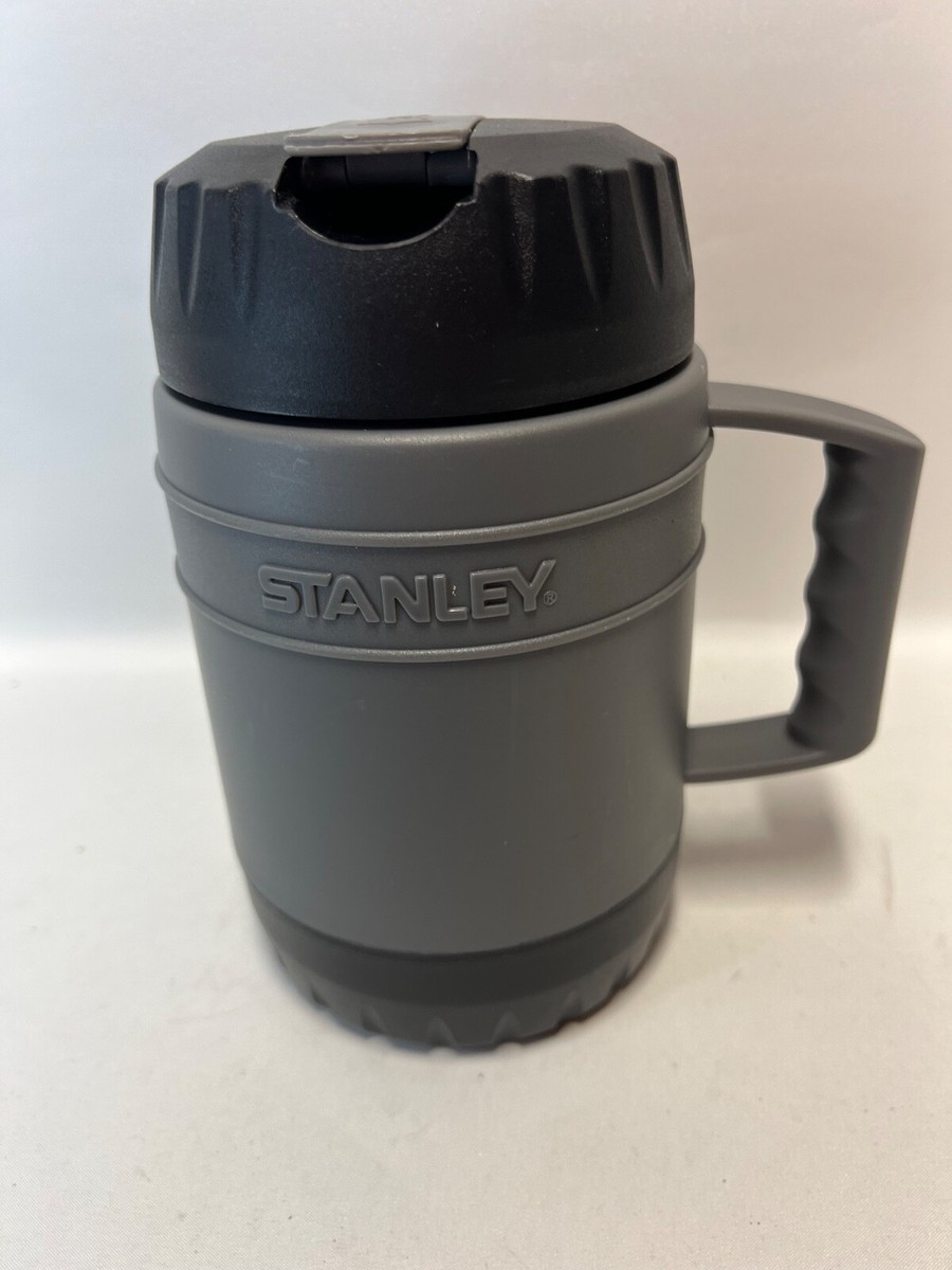 Stanley Aladdin Heatkeeper Food Soup Thermos Gray Black Mug 17 Oz
