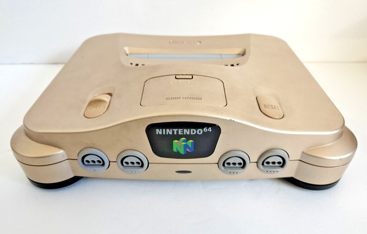 ニンテンドー64 本体　セット　ゴールド NINTENDO 64 N64 gold Console set Limited color Edition Boxd