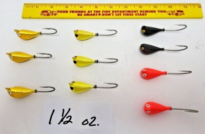 10 Assorted 1/2 Striper Saltwater Style Jig Heads with