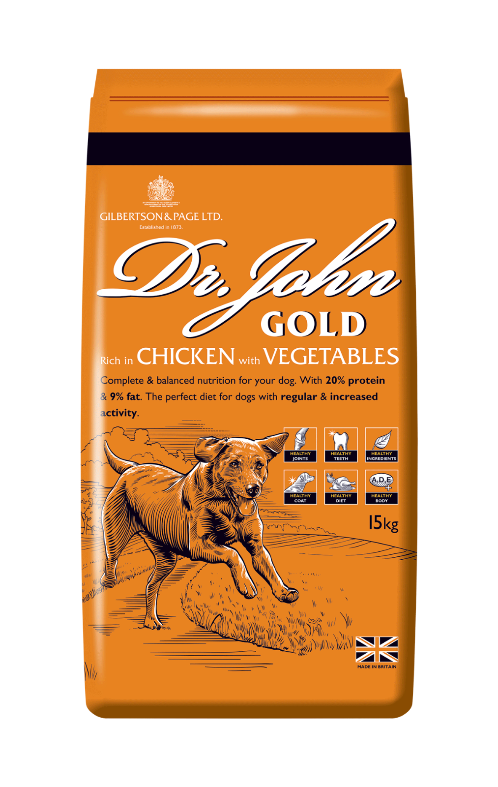 Dr. John Gold Rich in Chicken & Vegetables Dry Dog Food for Working