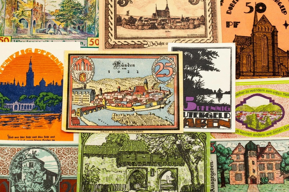 1920-1922 Germany Notgeld (Emergency Money) 25pc - Landscapes & Urban Centers - Image 2 of 3