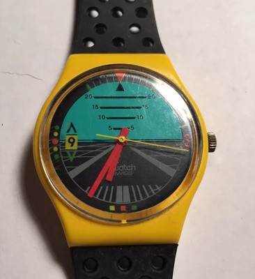 1987 Vintage Swatch Watch GJ101 Follow Me Exc Cond | eBay