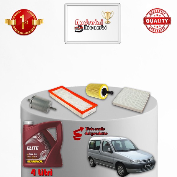 Kit Wartung Filter Und ÖL Citroen Berlingo 1.6 16V 81KW 110PS 2002-image