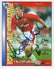 Craig Hignett - Middlesbrough - Signed Sticker - COA - (28173)