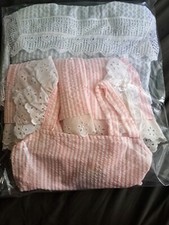 Lot of 2 Girls Pink and Blue Summer Striped Seersucker Dresses Size 6X