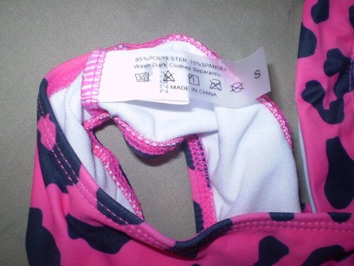 Parte inferior de natación de bikini de leopardo rosa talla S para mujer nueva sin etiquetas - Imagen 4 de 4