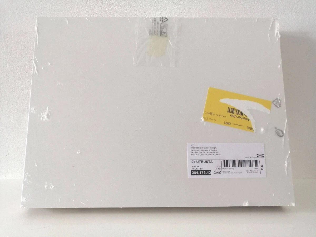 Ikea UTRUSTA 2 Tablettes Blanches 30 x 37 cm M lamines 304.173.42