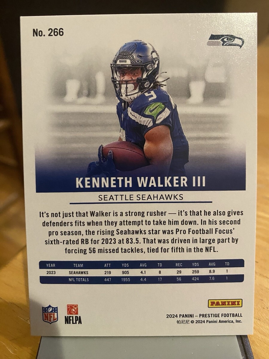 Kenneth Walker 2024 Prestige Xtra Points Red /399 Seahawks Card