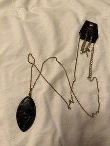Paparazzi Copper Black Cracked Stone Necklace 
