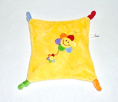 WIE NEU* Schmusetuch X-Toys XToys Blume gelb blau grün Schnuffeltuch Kuscheltuch