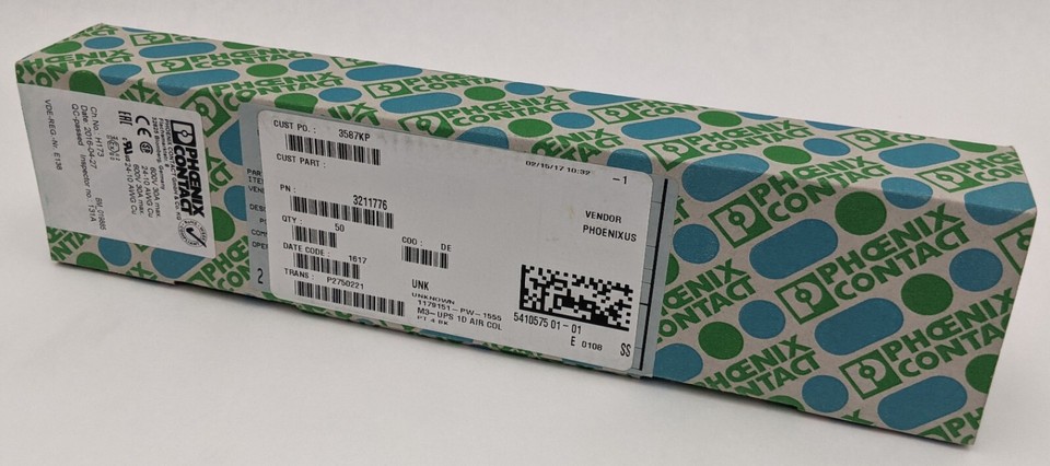 Phoenix Contact PT 4 BK Feed-Through Terminal Block 3211776 Black Box ...