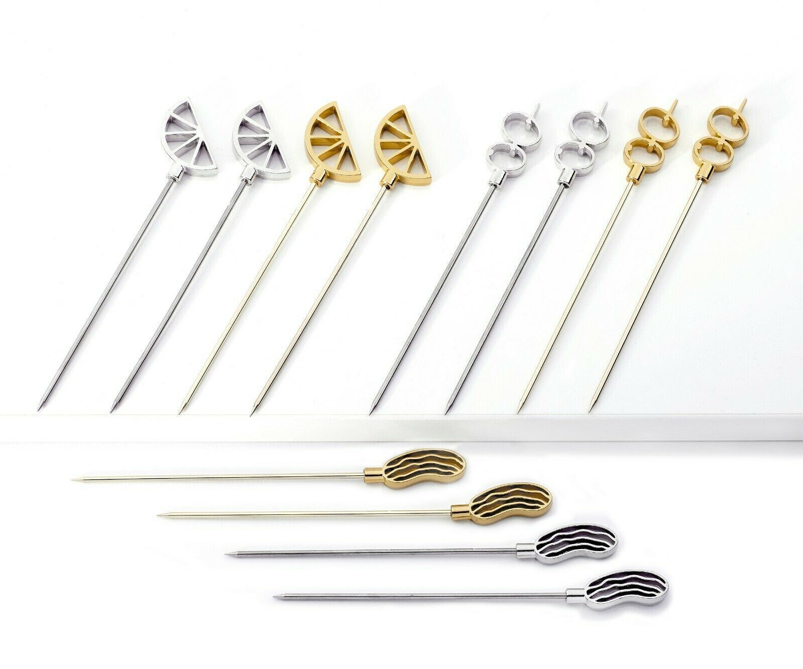 Be Our Guest Reusable Metal Cocktail Picks, Set of 4 eBay