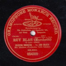 Boninsegna; Calazza. Marchetti (Ruy Blas - O dolce volutta). G&T 054109. EX++