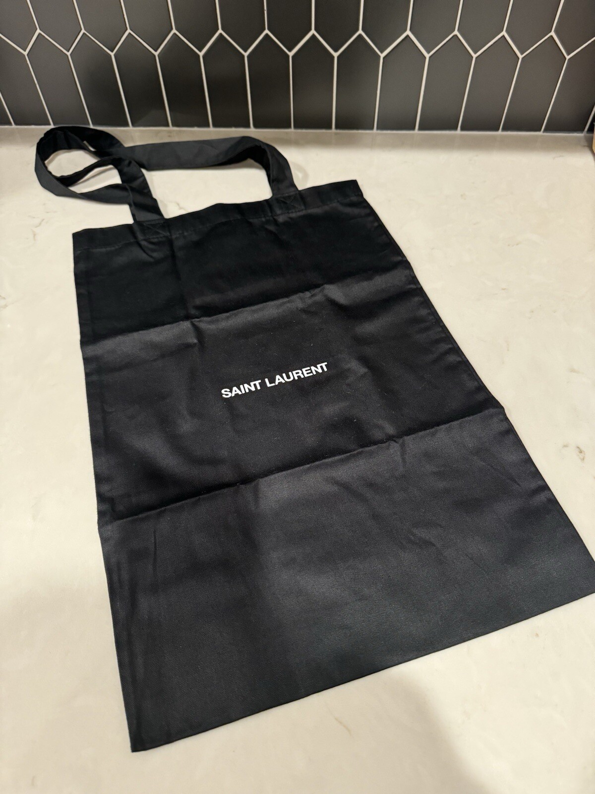 Borsa Shopping Bag Saint Laurent Paris in tessuto NUOVA AUTENTICA