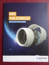 SAFRAN AIRCELLE NACELLE AIRCRAFT ENGINE ADVERTISING LEAFLET