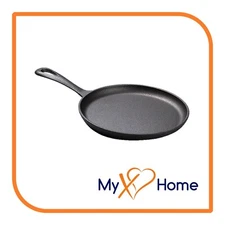 6.25" Shallow Round Cast Iron Frying Pan / Skillet with Handle (1 Skillet)