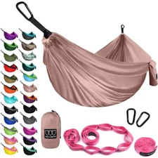 Double Person Hammock with Tree Straps for Outdoor Camping Hammock