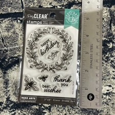 Hero Arts ANTIQUE BEE 3X4 Poly Clear Stamp Set CM707