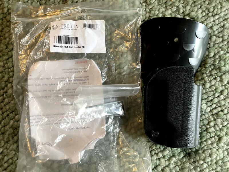 NEW NIP ORIGINAL BERETTA BU NANO RIGHT HAND ABS BELT HOLSTER