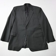 Joseph  Feiss 44R Dark Gray 100 Wool Mens Suit Blazer Sport Coat Jacket