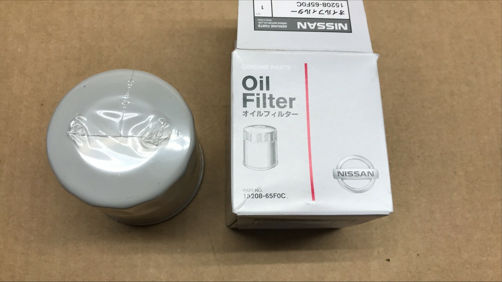 GENUINE NISSAN OIL FILTER 6 PACK WITH WASHERS 15208-65F0C NEW OEM
