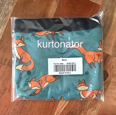 MeUndies FOR FOX SAKE Bikini Panty NEW Size L