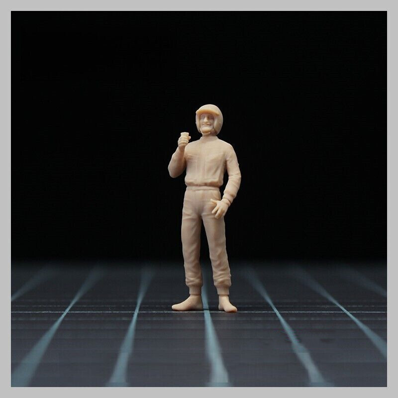 1/43 Scene Props Mini Ken Miles Racing Suit DIY Doll Figure Fit Car Vehicles Toy