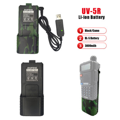 BL-5 3800mAh  Extended Battery for UV-5R UV-5RE Plus BF-F8 UV-5RA 5RB LOT