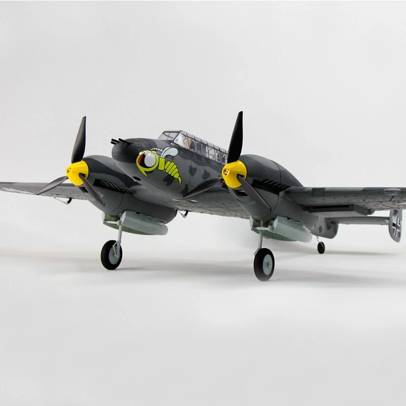 Dynam Messerschmitt BF-110 V3 4S Twin-Engine RC Warbird Plane 1500mm w/ Flaps - Image 2 of 4