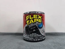 Flex Tape Black 4 in. x 5 ft. Strong Rubberized Waterproof Tape