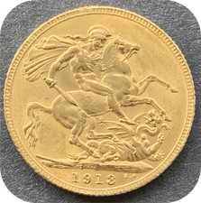 1913 Gold Sovereign London Mint